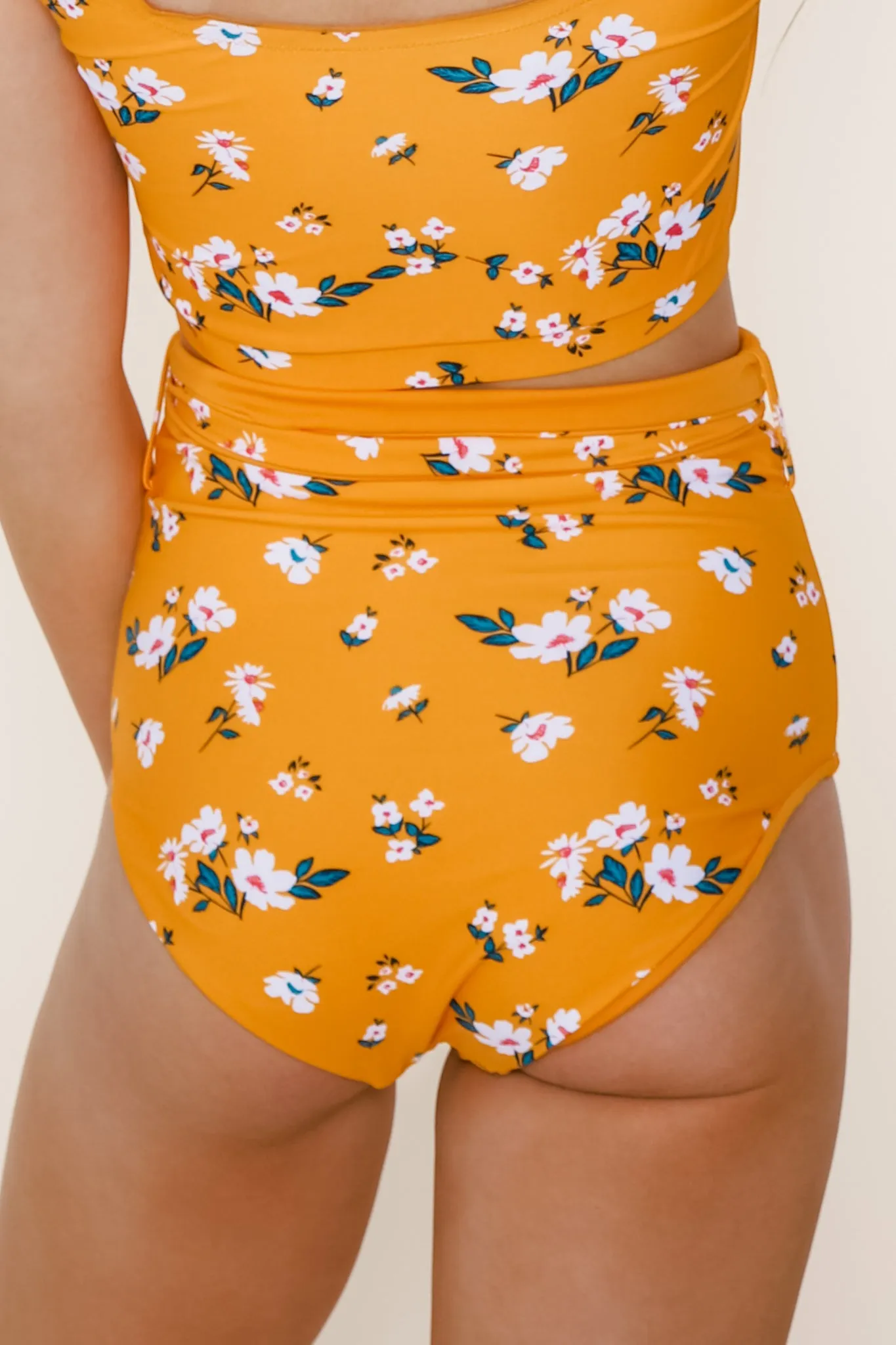 Nori Reversible Bottoms | Mango/Floral | Final Sale