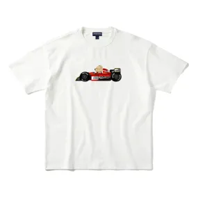 PARADISE YOUTH CLUB STONED BEAR F1 TEE-WHITE