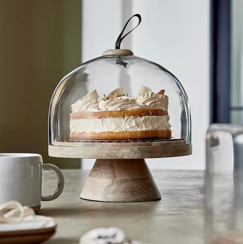 Pedestal Cake Stand w/ Cloche