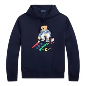 Polo Ralph Lauren Polo Bear Painter Fleece Hoodie (Navy)