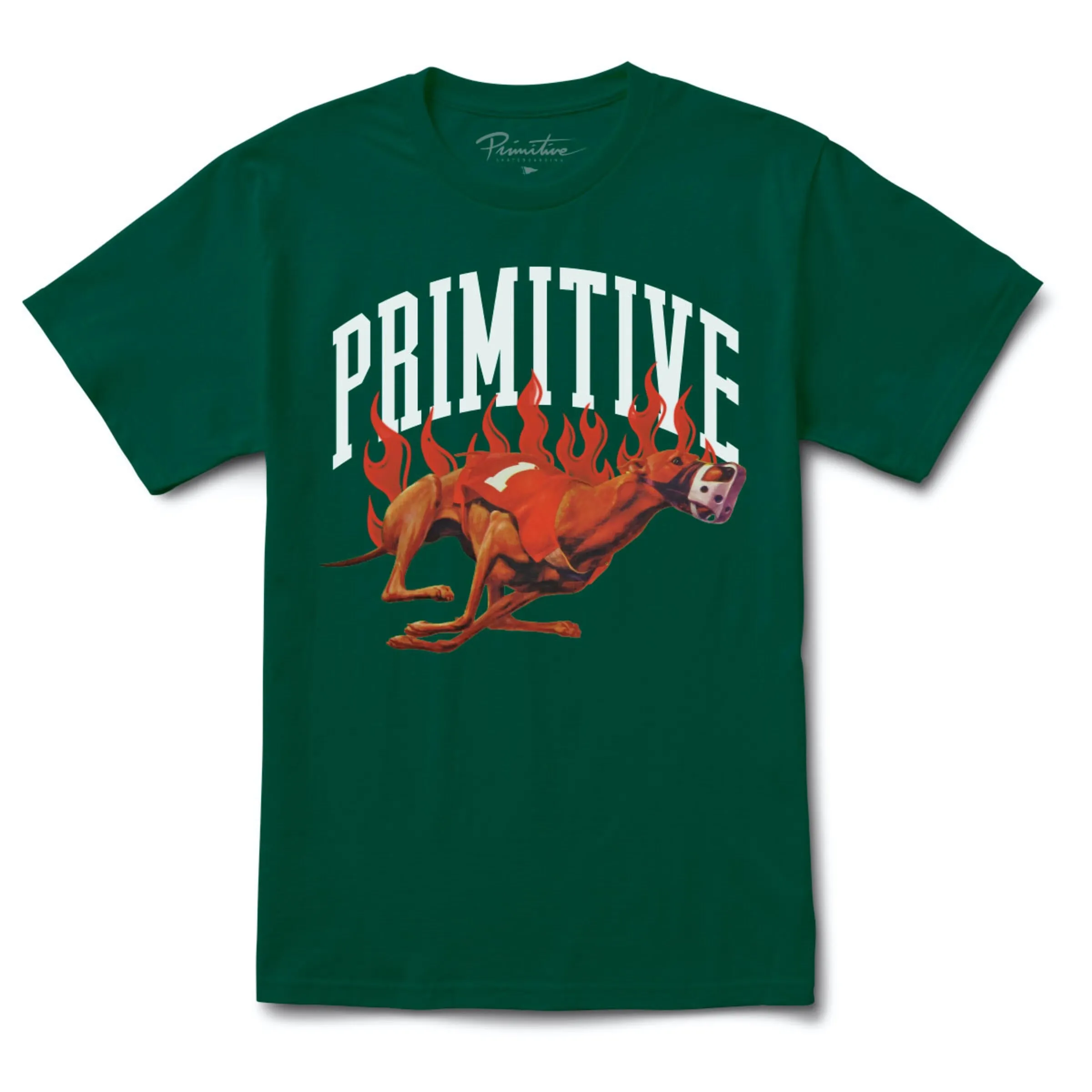 Primitive Hound Tee - Forest Green