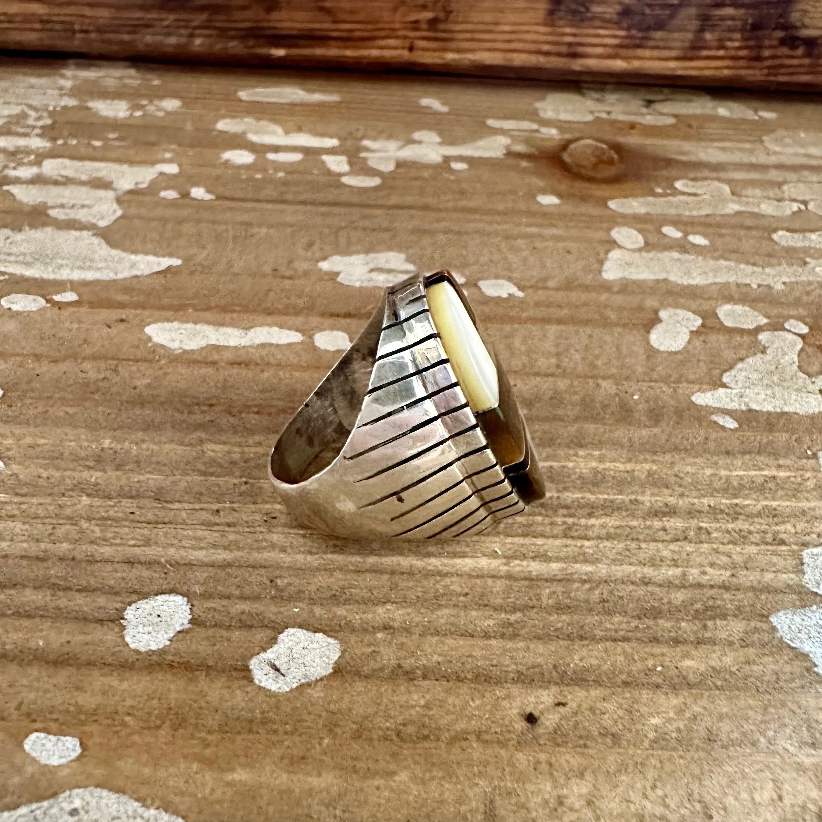 RAY JACK Navajo Handmade Ring Mens w/ Sterling Silver Tiger's Eye  Various Sizes