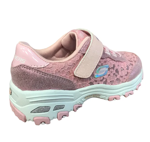 Skechers for girls and girls' free time D'Lites Lil Lace Gal 664086L LTPK pink