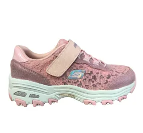 Skechers for girls and girls' free time D'Lites Lil Lace Gal 664086L LTPK pink