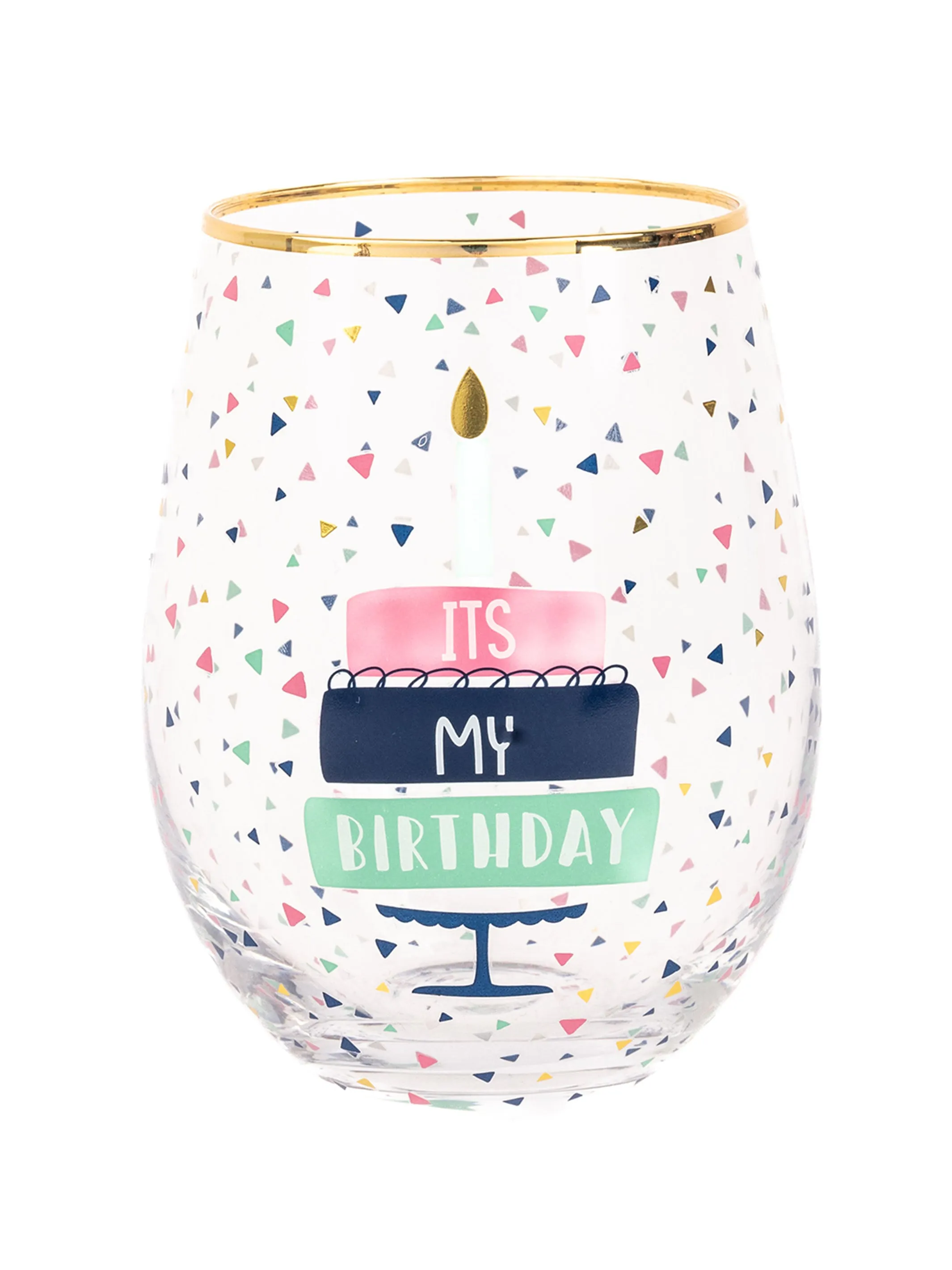 Stemless Wine Glass | It's My Birthday