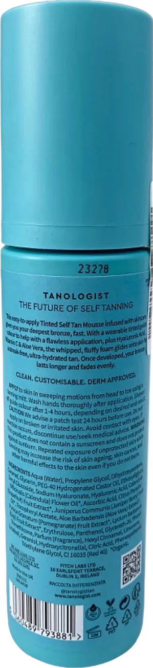 Tanologist Express Tan Tinted Self Tan Mousse Medium 200ml