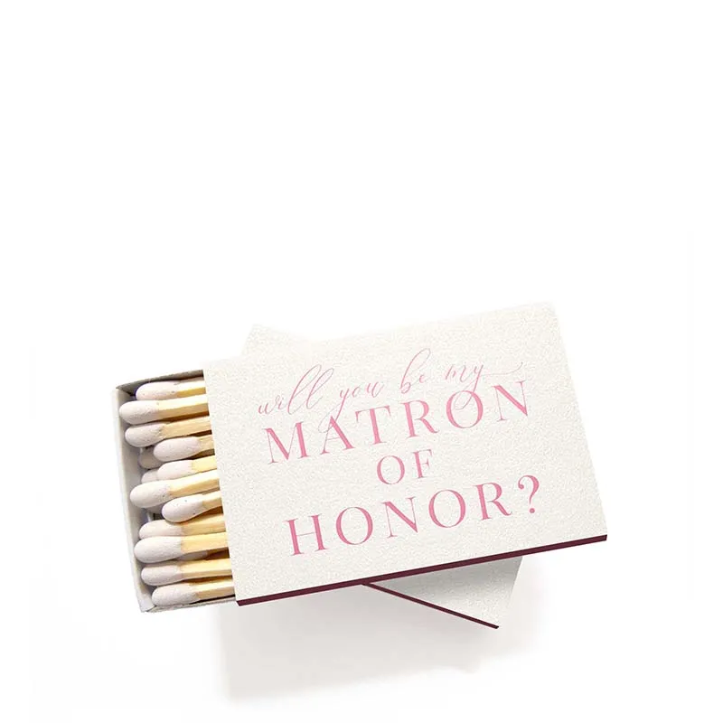 TEA AND BECKY | Matron of Honor Proposal Matchbox