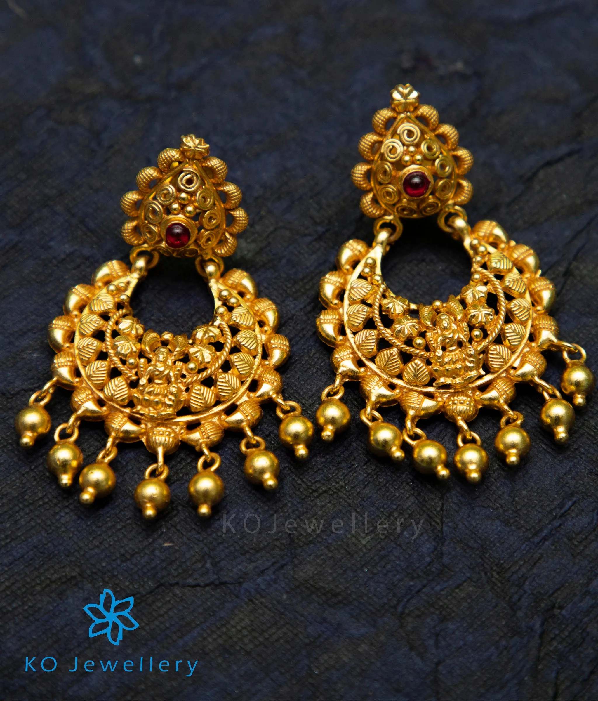 The Damya Silver Chand Bali Earrings