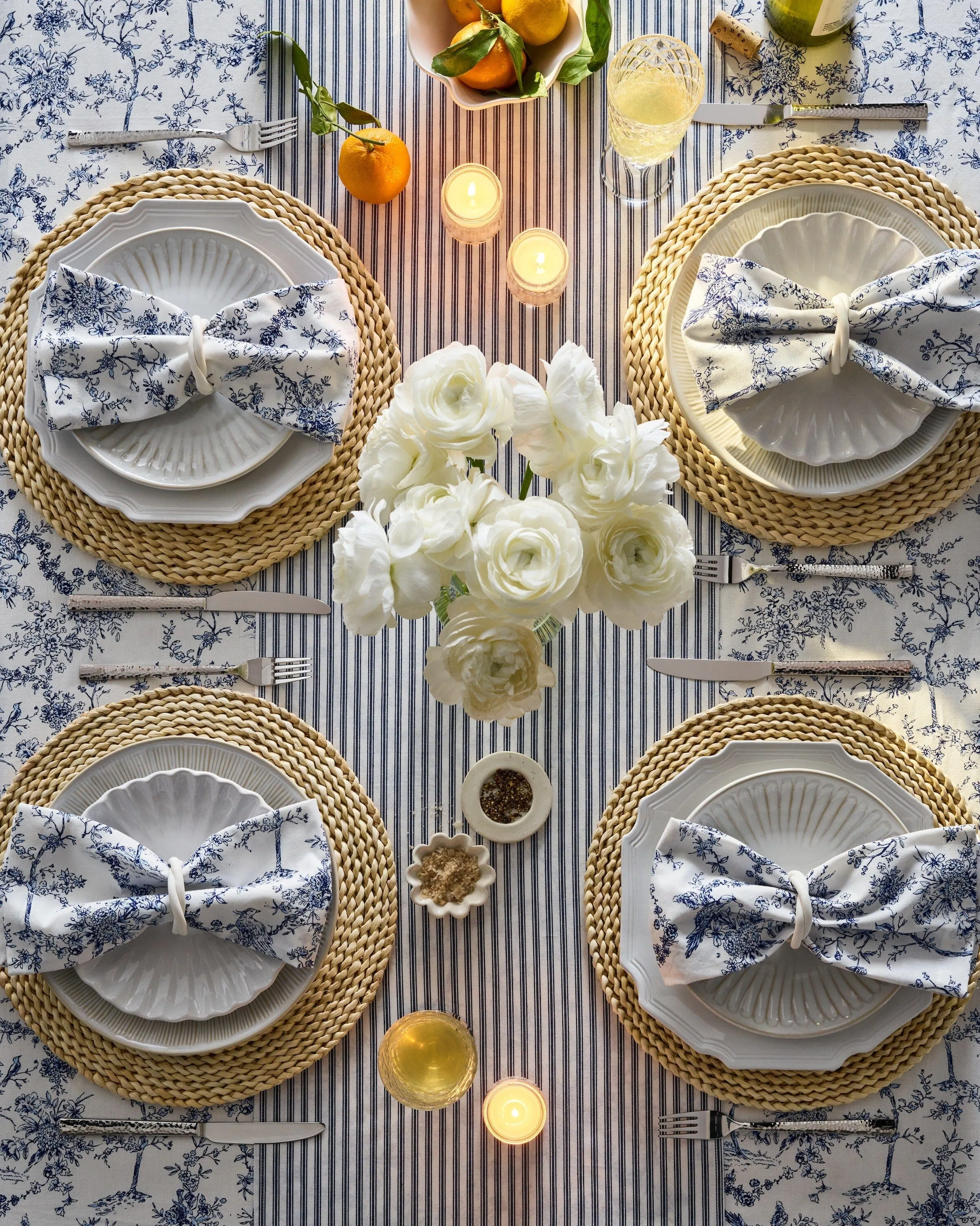 Timeless Toile Table Linen