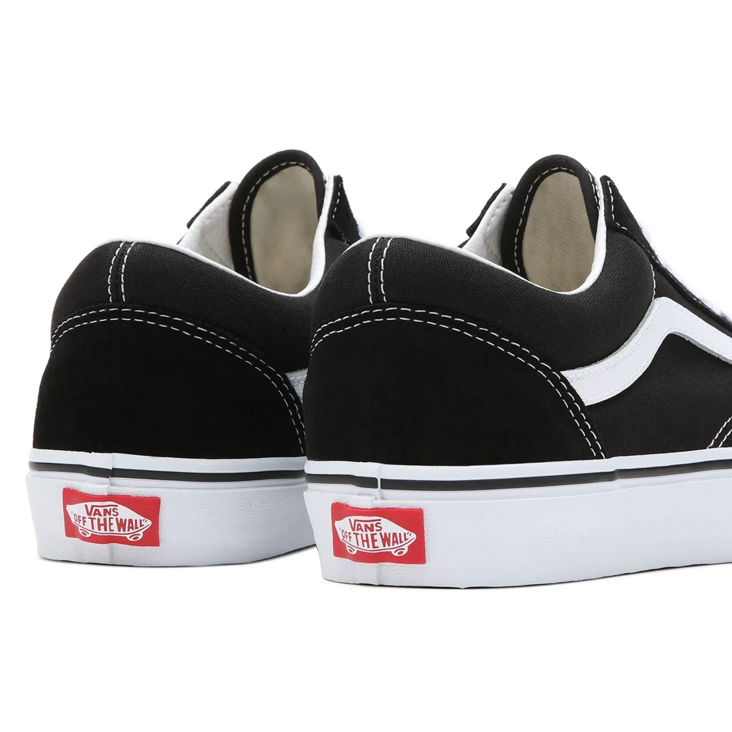 Vans adult sneakers shoe with wide sole Old Skool Wide VN0000T8BMX black-white