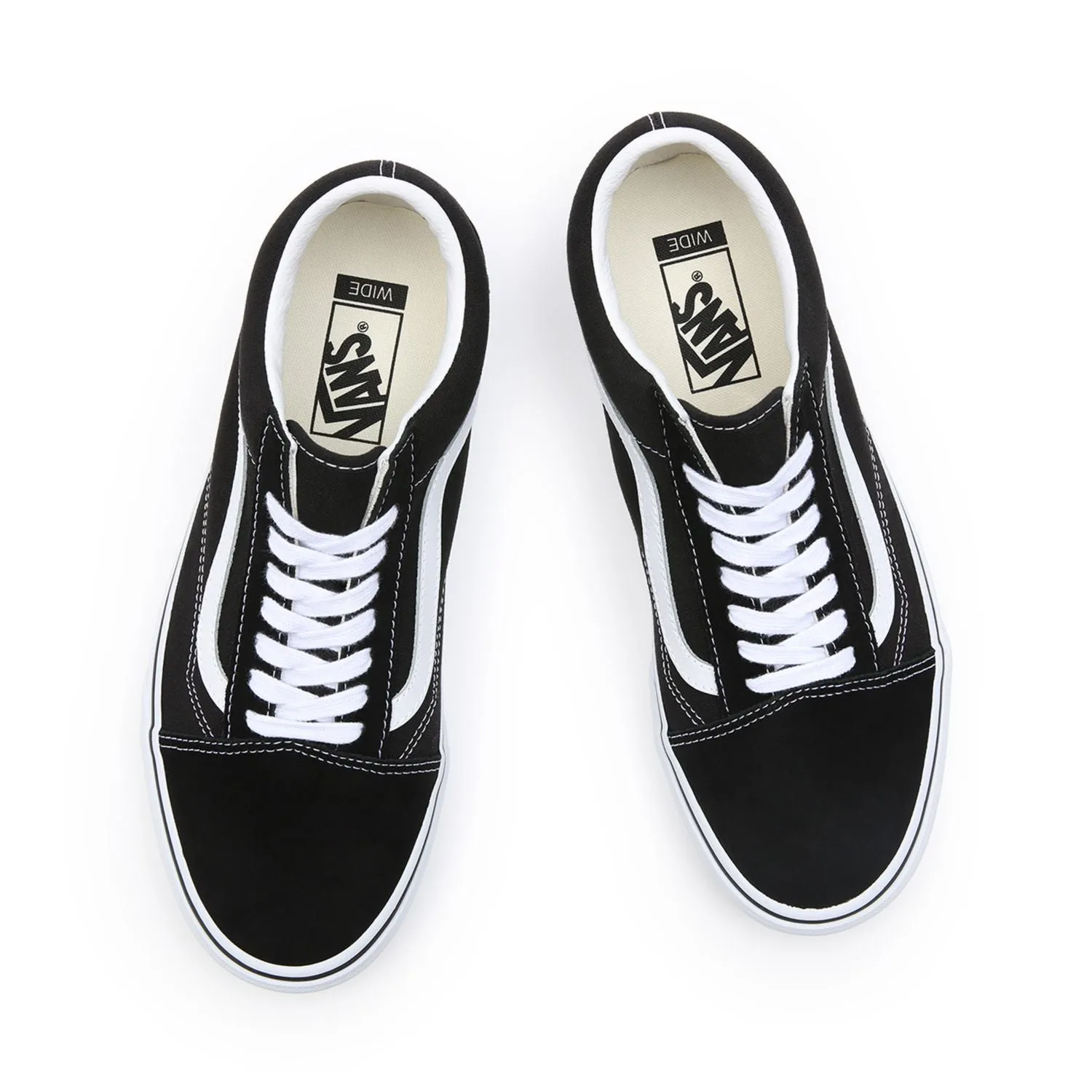 Vans adult sneakers shoe with wide sole Old Skool Wide VN0000T8BMX black-white