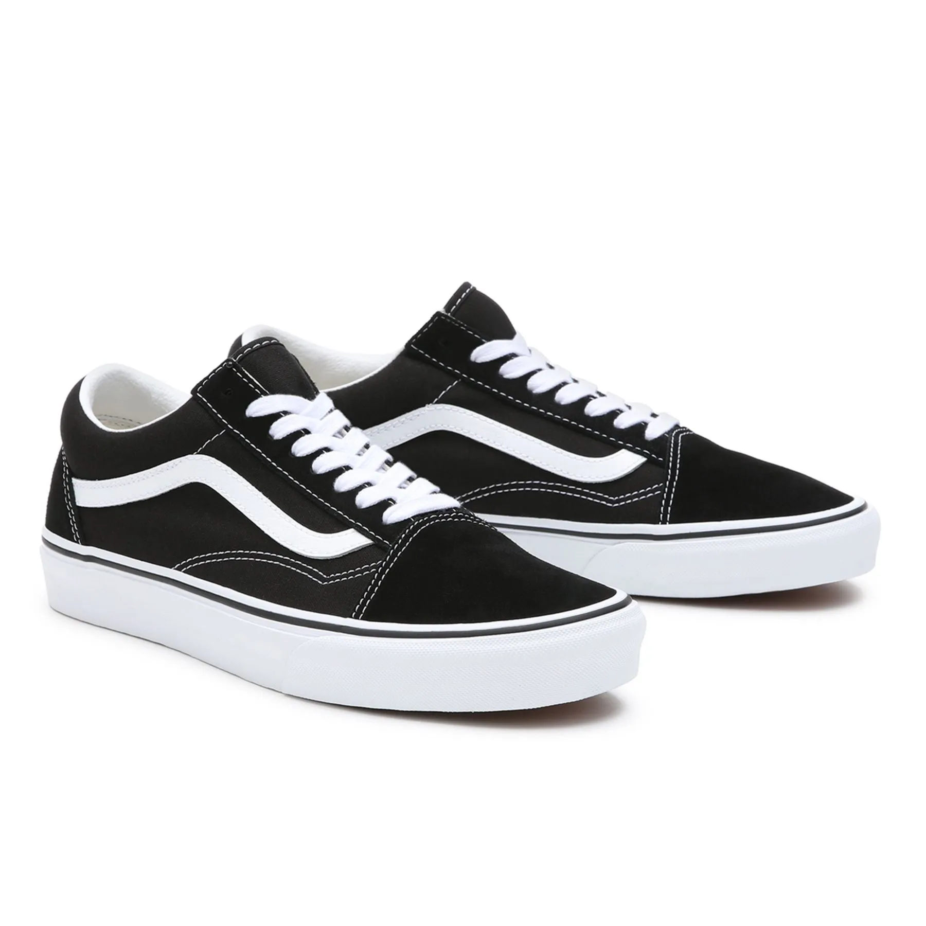 Vans adult sneakers shoe with wide sole Old Skool Wide VN0000T8BMX black-white