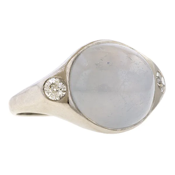 Vintage Star Sapphire & Diamond Ring