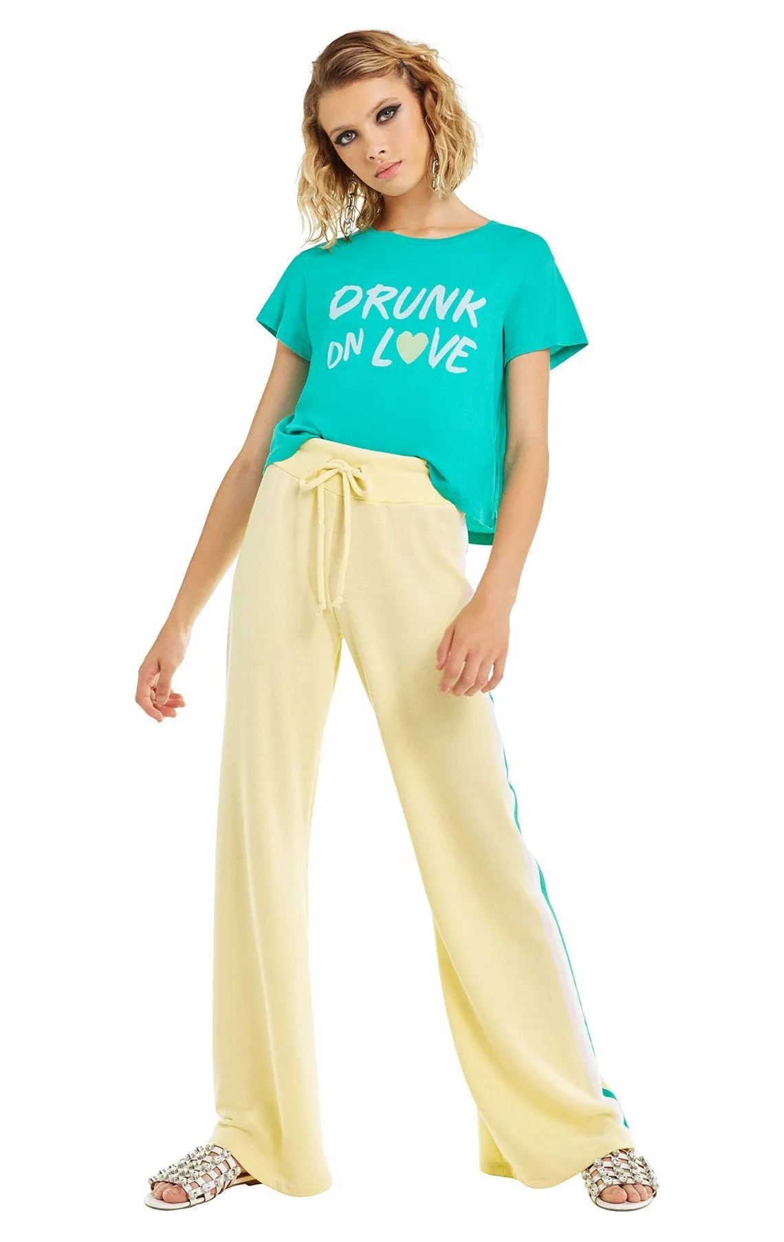 Wildfox Drunk on Love Baby Tee Shirt