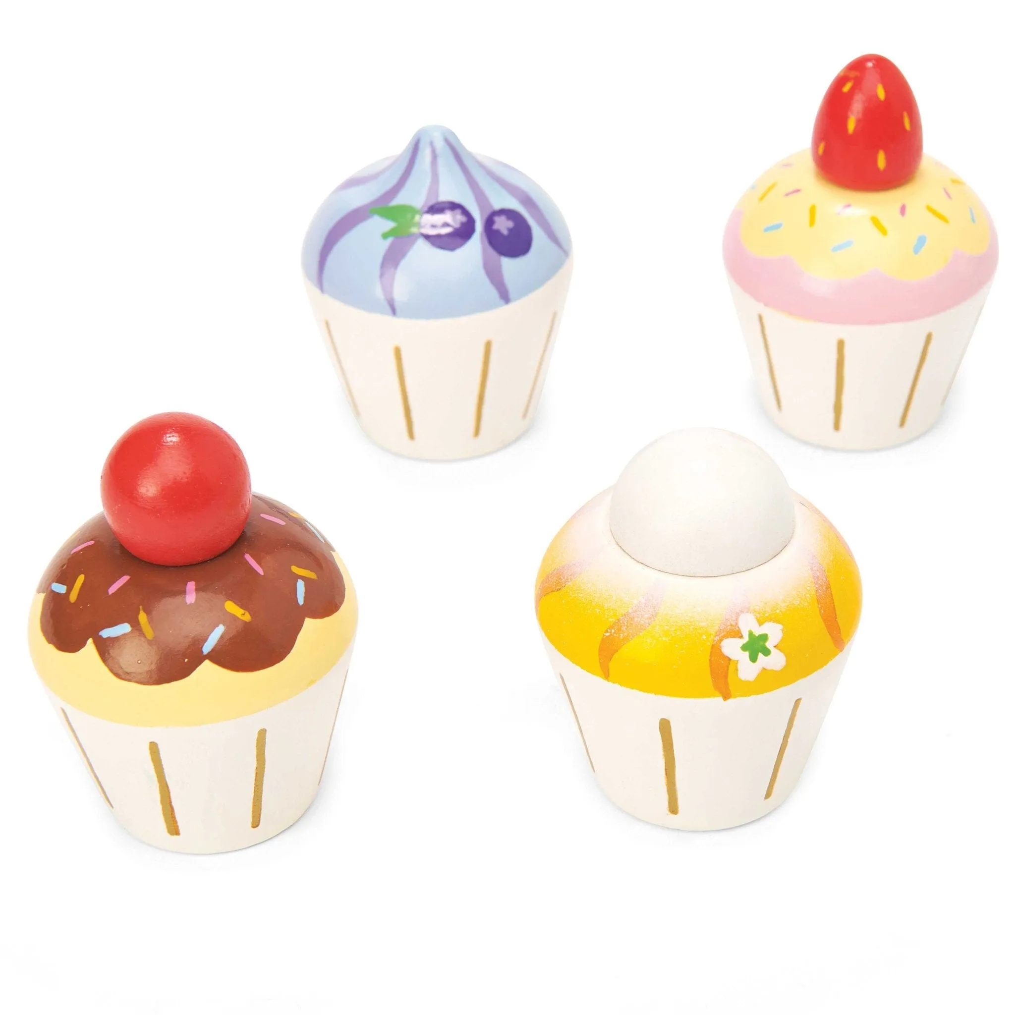 Wooden Cupcake Play Food Set