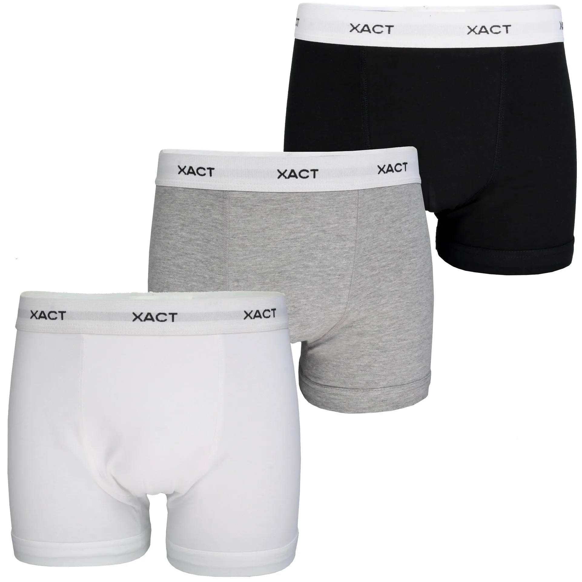 Xact Mens Cotton Stretch Boxer Shorts/ Trunks (3 Pack)