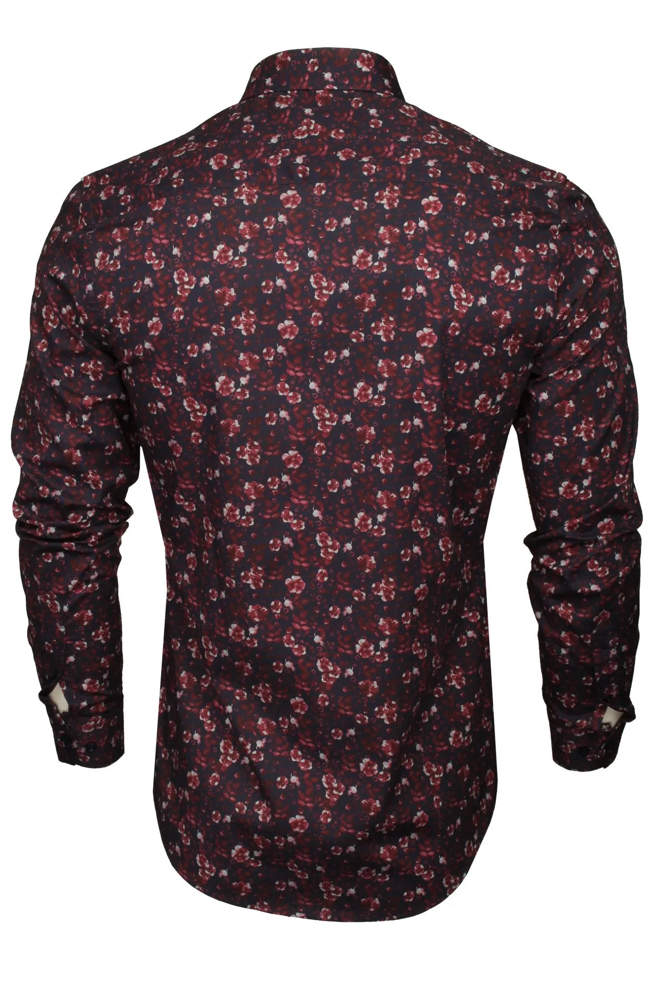 Xact Mens Floral Long Sleeved Shirt