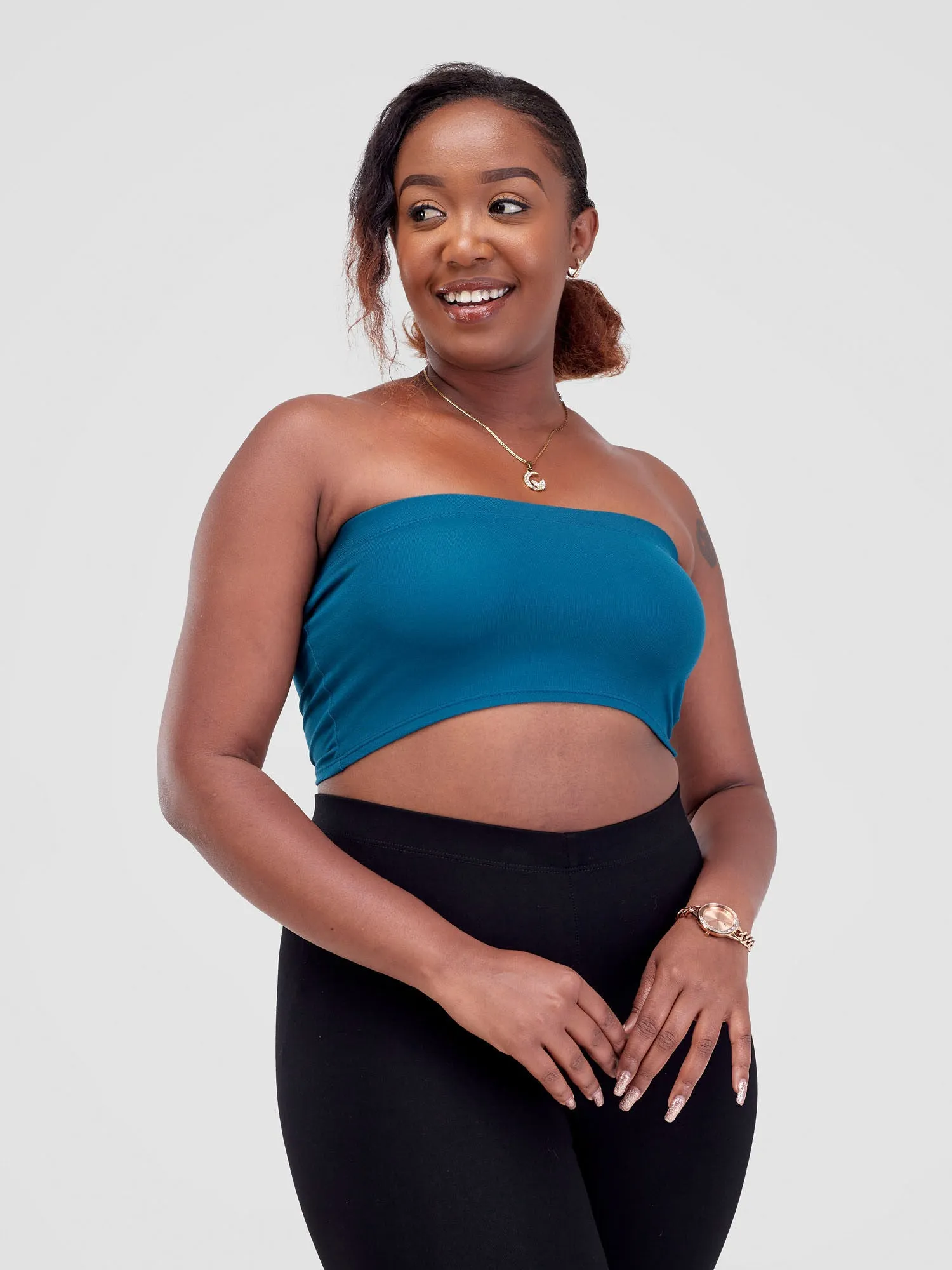 Zoya Basic Jersey Bandeau  -  Deep Teal